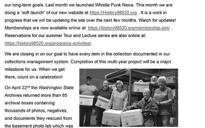 Whistle Punk News May 2025